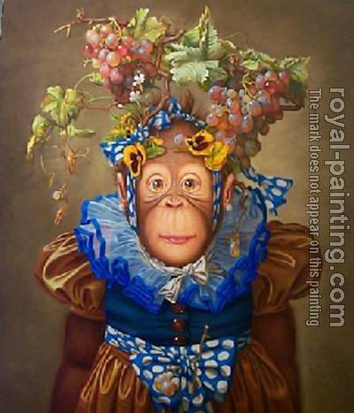 Dress Monkey 8 painting - Unknown Artist Dress Monkey 8 art painting